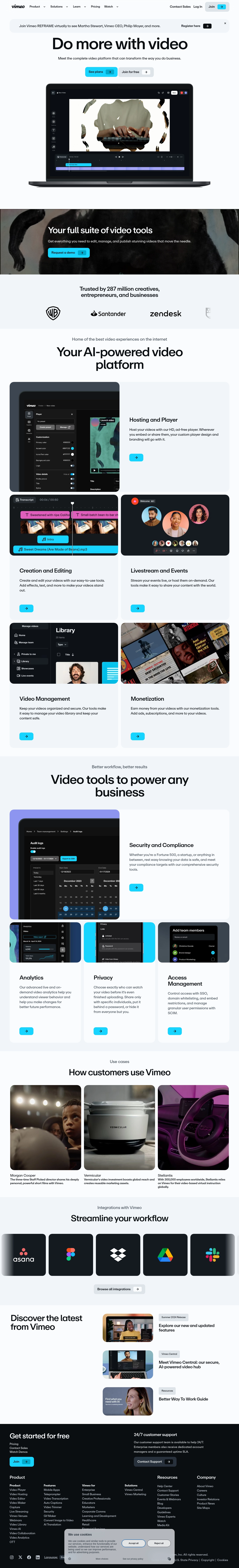 Transform your business with Vimeo's AI-powered video platform. Create, host, and monetize stunning videos with ease. Join for free today!